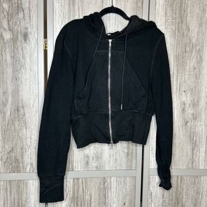 KES Hoodie Fleece Lined Full Zip Designer Black Color